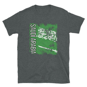 Saudi Arabia Flag Distressed T-Shirt