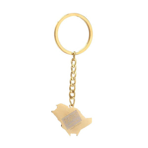 Saudi Arabia Flag Map Keychain