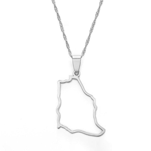 Saudi Arabia Map Necklace