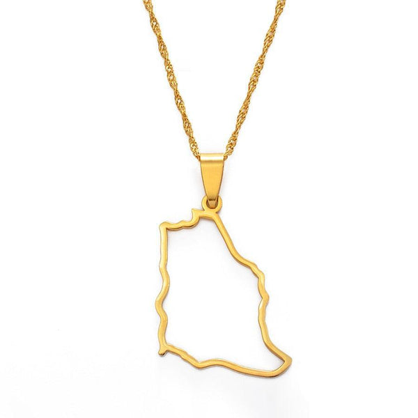Saudi Arabia Map Necklace