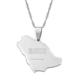 Saudi Arabia Map Necklace