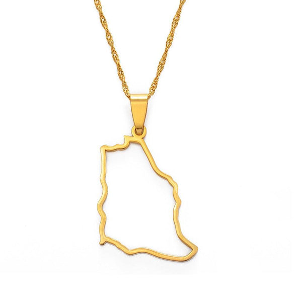 Saudi Arabia Map Necklace