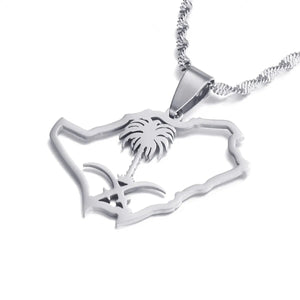Saudi Arabia Map Necklace