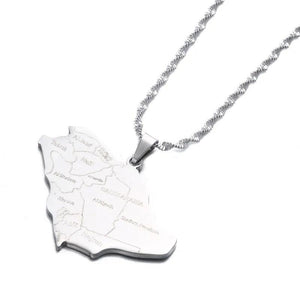 Saudi Arabia Map Necklace