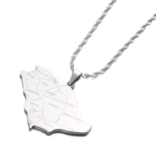 Saudi Arabia Map Necklace