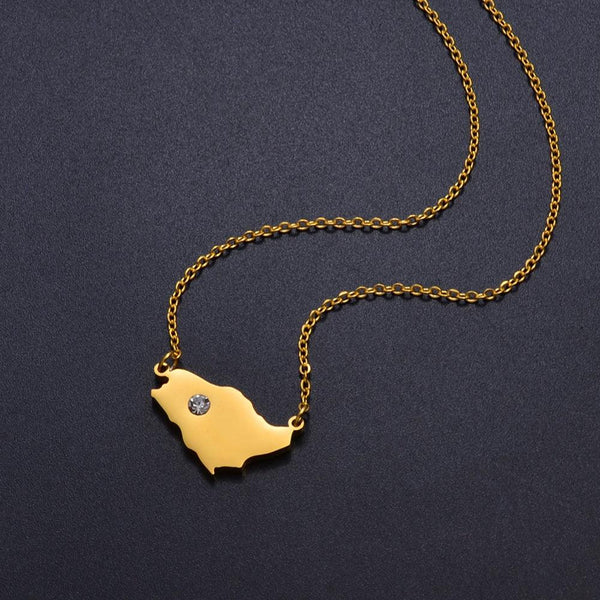 Saudi Arabia Map Necklace