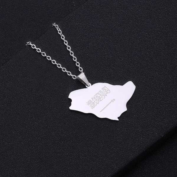 Saudi Arabia Map Necklace