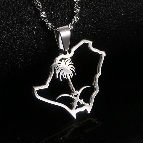 Saudi Arabia Map Necklace
