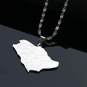 Saudi Arabia Map Necklace