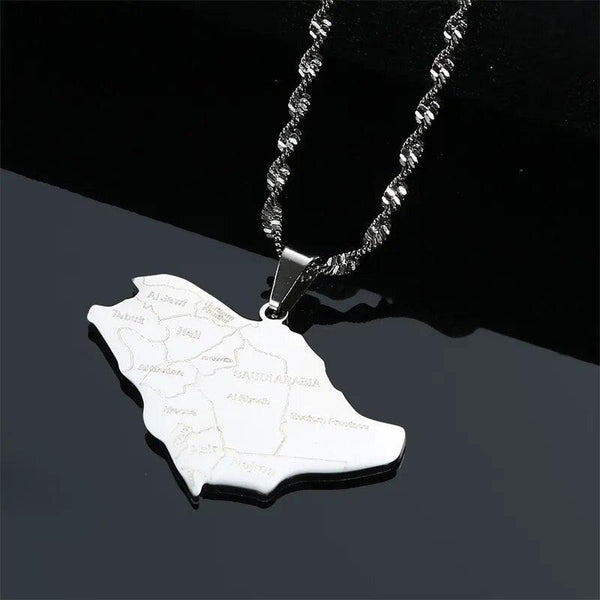 Saudi Arabia Map Necklace