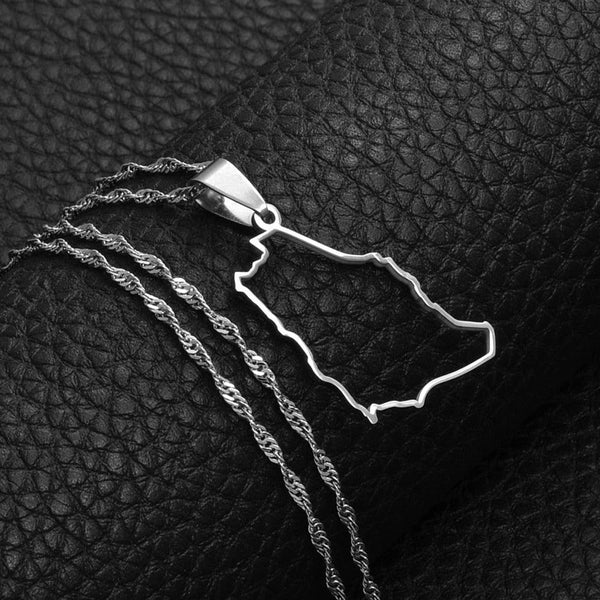 Saudi Arabia Map Necklace
