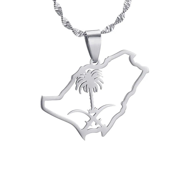 Saudi Arabia Map Necklace