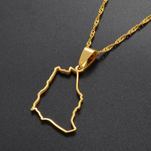 Saudi Arabia Map Necklace