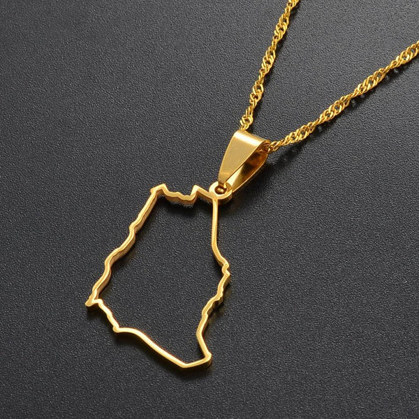 Saudi Arabia Map Necklace