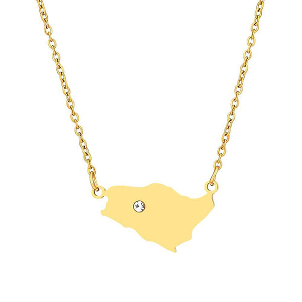 Saudi Arabia Map Necklace