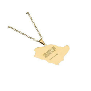 Saudi Arabia Map Necklace