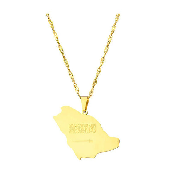 Saudi Arabia Map Necklace