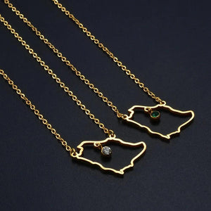 Saudi Arabia Pendant Necklace