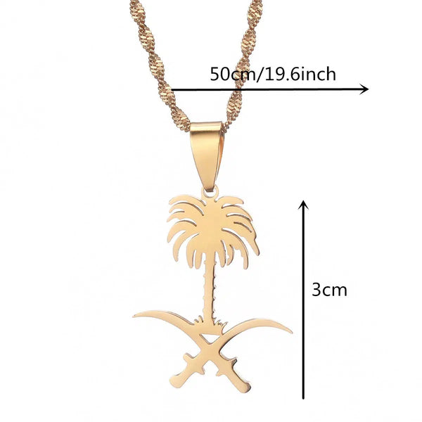 Saudi Arabia Pendant Necklace