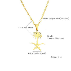 Saudi Arabia Pendant Necklace