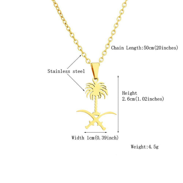Saudi Arabia Pendant Necklace