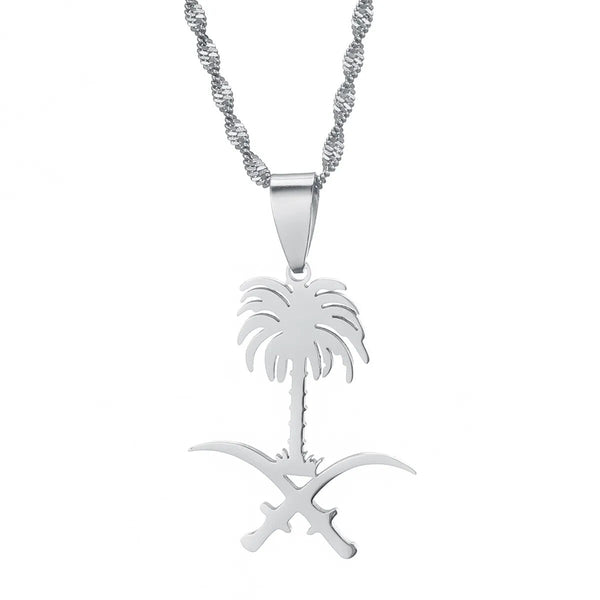 Saudi Arabia Symbol Pendant Necklace