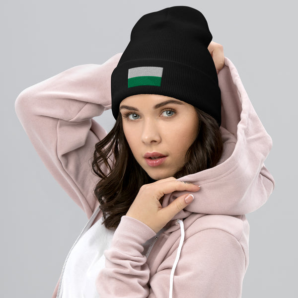 Saxony Flag Beanie - Embroidered Winter Hat
