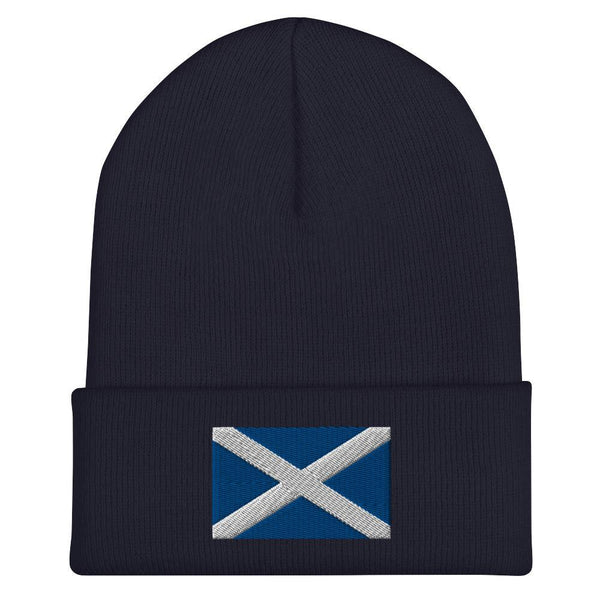 Scotland Flag Beanie - Embroidered Winter Hat