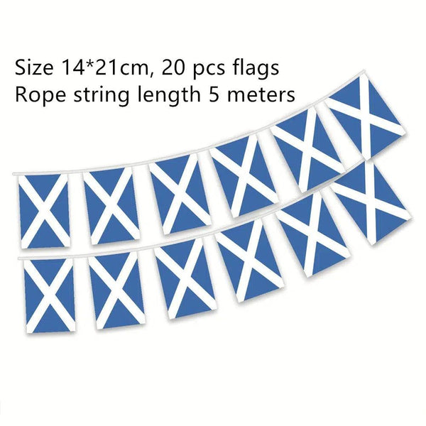 Scotland Flag Bunting Banner - 20Pcs