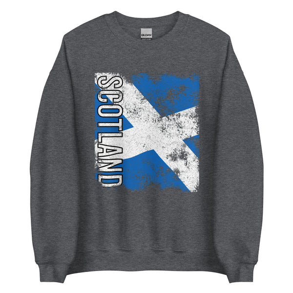 Scotland Flag - Distressed Flag Sweatshirt