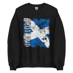 Scotland Flag - Distressed Flag Sweatshirt