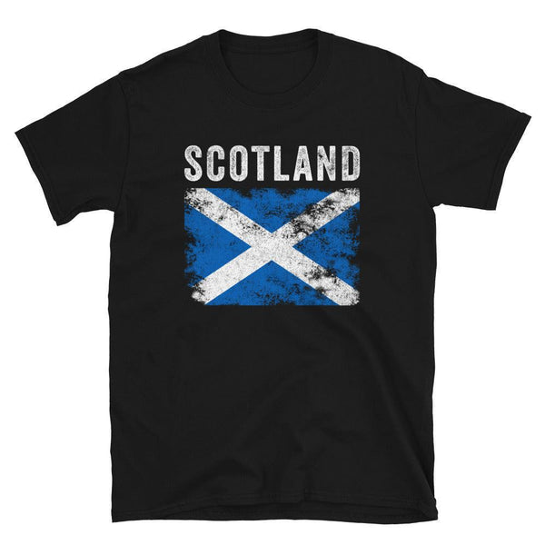 Scotland Flag Distressed - Scottish Flag T-Shirt