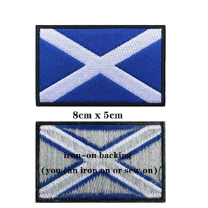 Scotland Flag Patch - Iron On/Hook & Loop Patch