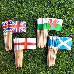 Scotland Flag Toothpicks - Cupcake Toppers (100Pcs)