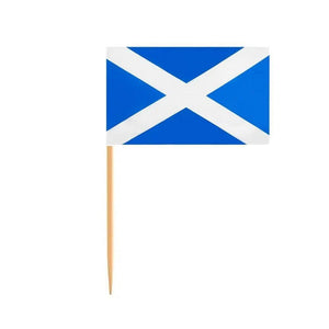 Scotland Flag Toothpicks - Cupcake Toppers (100Pcs)