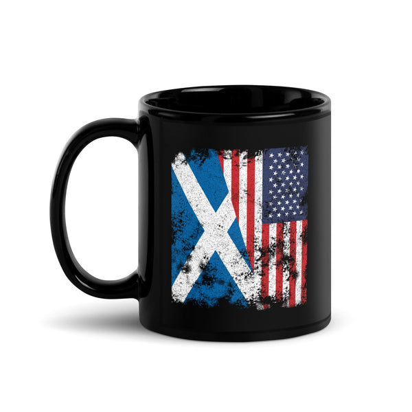 Scotland USA Flag - Half American Mug