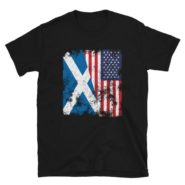 Scotland USA Flag - Half American T-Shirt