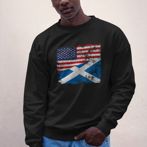 Scotland USA Flag Sweatshirt