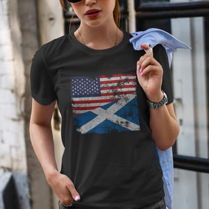 Scotland USA Flag T-Shirt