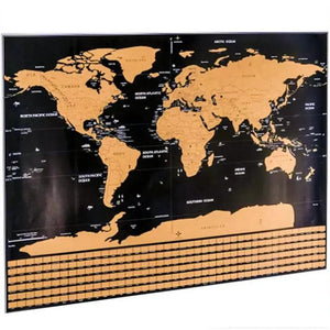 Scratch Off World Map - Travel Map with Flags