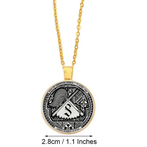 Seal of American Samoa Pendant Necklace