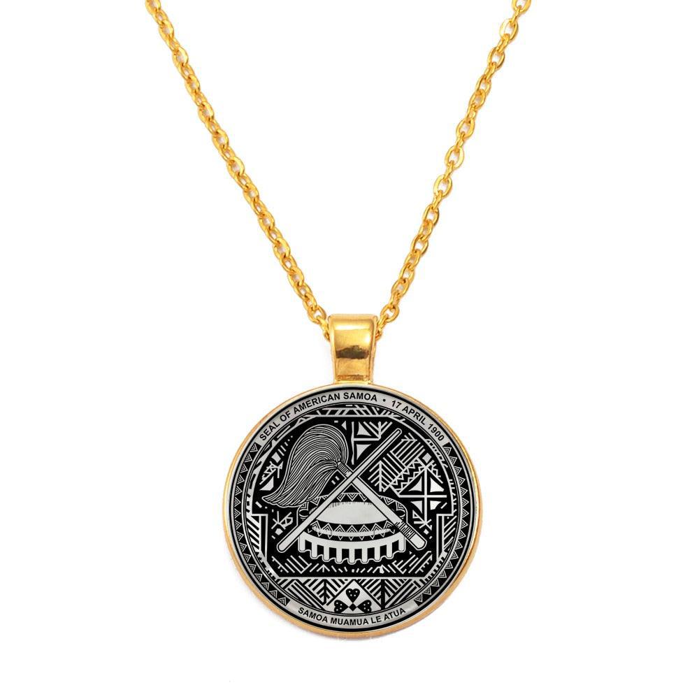 Seal of American Samoa Pendant Necklace