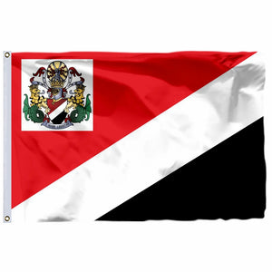 Sealand Royal Flag Prince Multiple size Choice 2x3ft 90x150cm 3x5ft 100D Polyester Double Stitched High Quality Banner