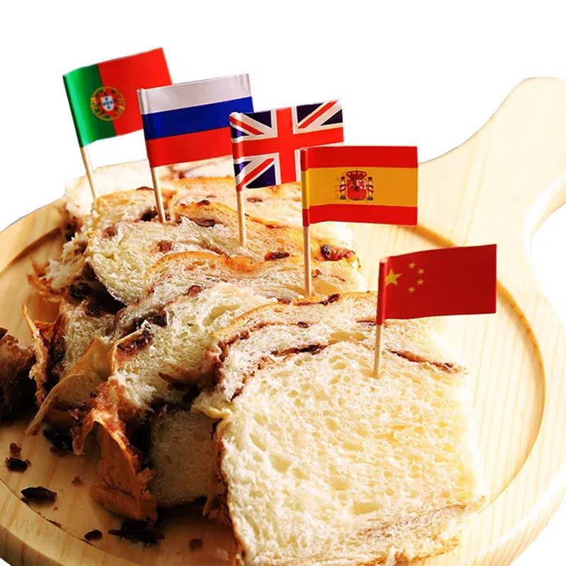 Turkey Toothpicks Turkey Flag Toothpicks - Cupcake Toppers (100Pcs) - Flag Nation