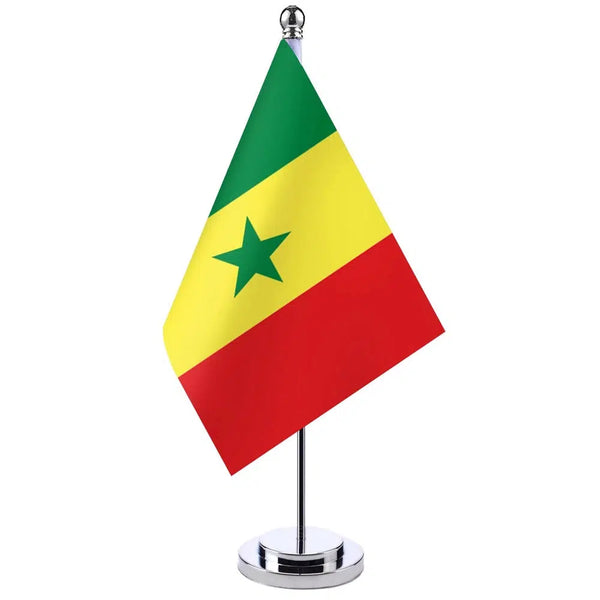 Senegal Desk Flag - Small Office Table Flag