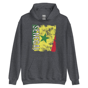 Senegal Flag - Distressed Flag Hoodie