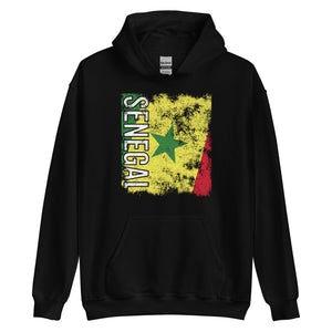 Senegal Flag - Distressed Flag Hoodie