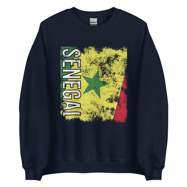 Senegal Flag - Distressed Flag Sweatshirt