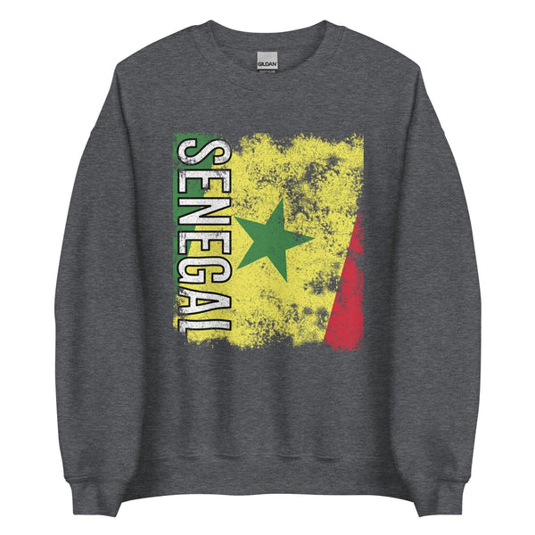 Senegal Flag - Distressed Flag Sweatshirt