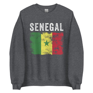 Senegal Flag Distressed Senegalese Flag Sweatshirt